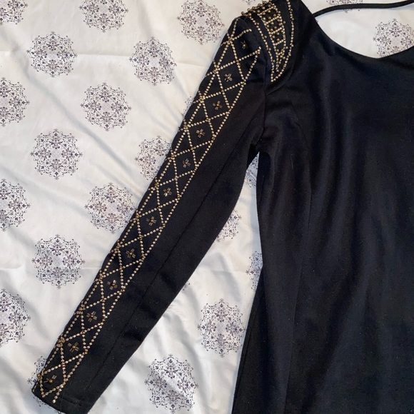 Beaded Mini Dress - Picture 2 of 4